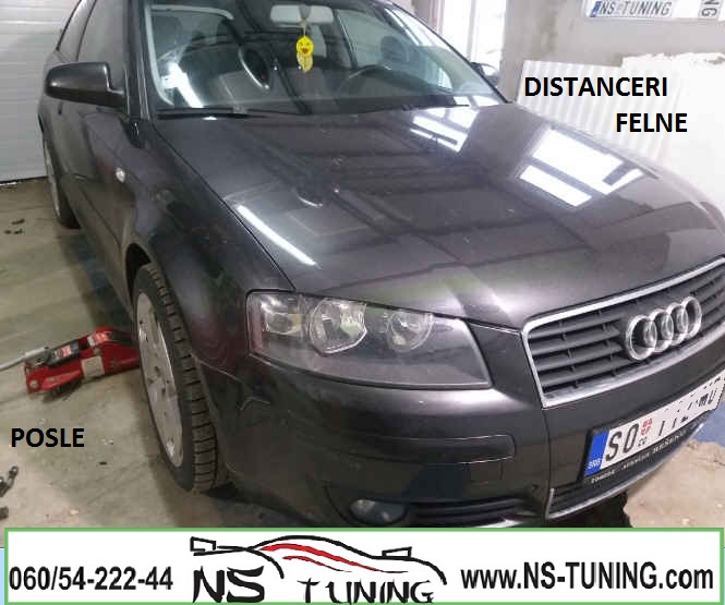 audi a3 8l 8p distanceri felne 5x112 20mm ugradnja novi sad tuning